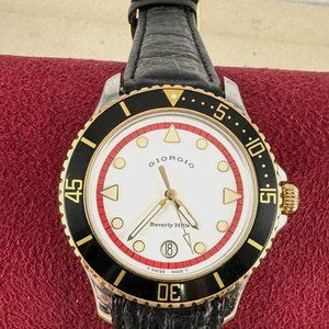 Vintage Giorgio of Beverly Hills 2 Tone Swiss Made Man's Luxury Watch